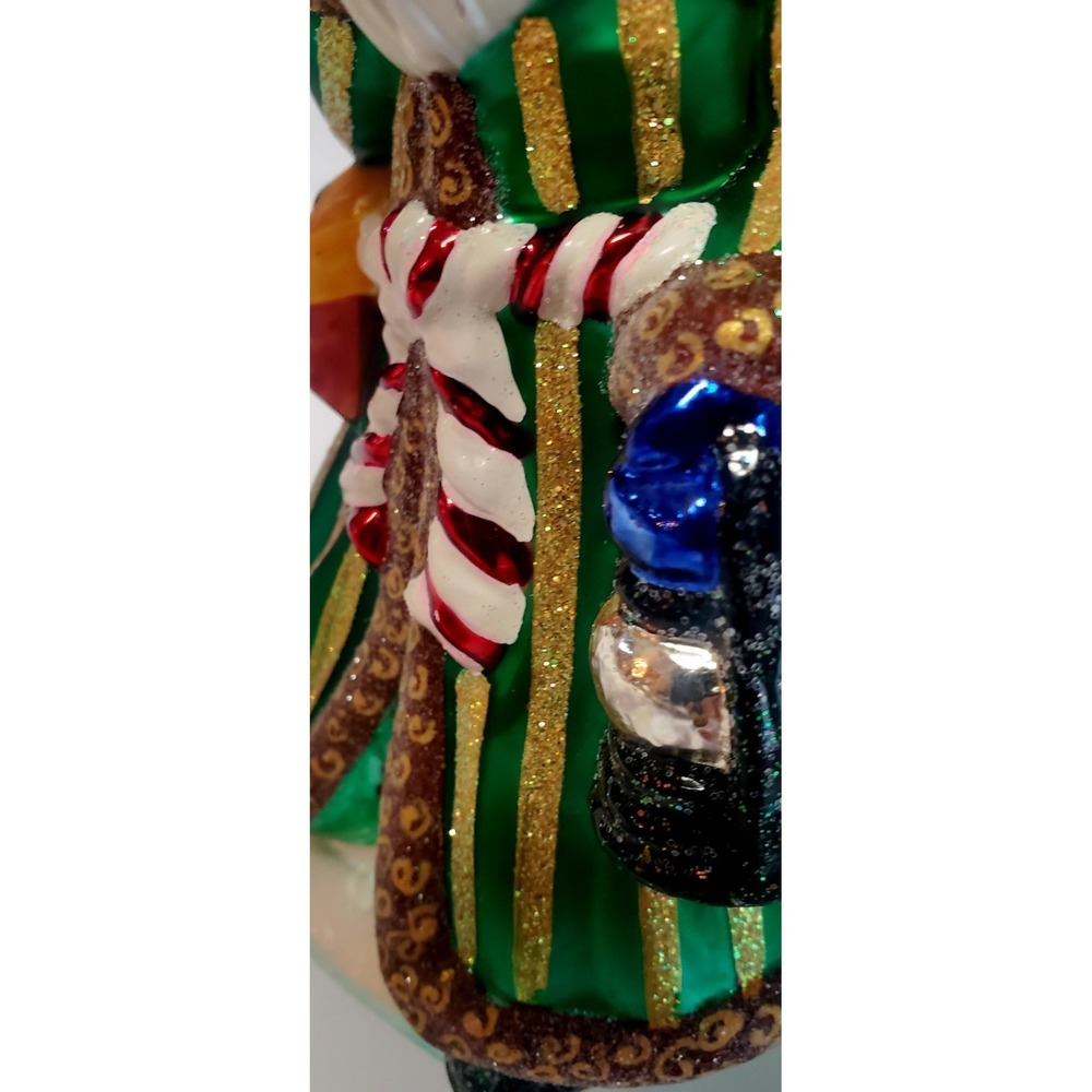 VTG Christopher Radko Ornament 1999 Christmas 8" Tall Emerald Santa 99-302-0 - Picture 15 of 16
